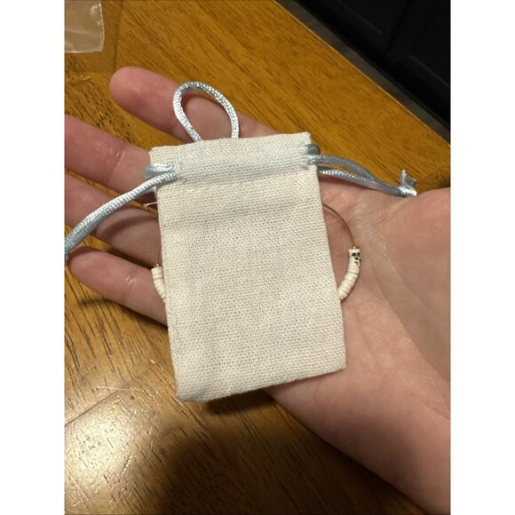 Salty Cali Shell 18K Gold-Plated Pearl Hoop Wire Earrings NWT - Picture 7 of 7